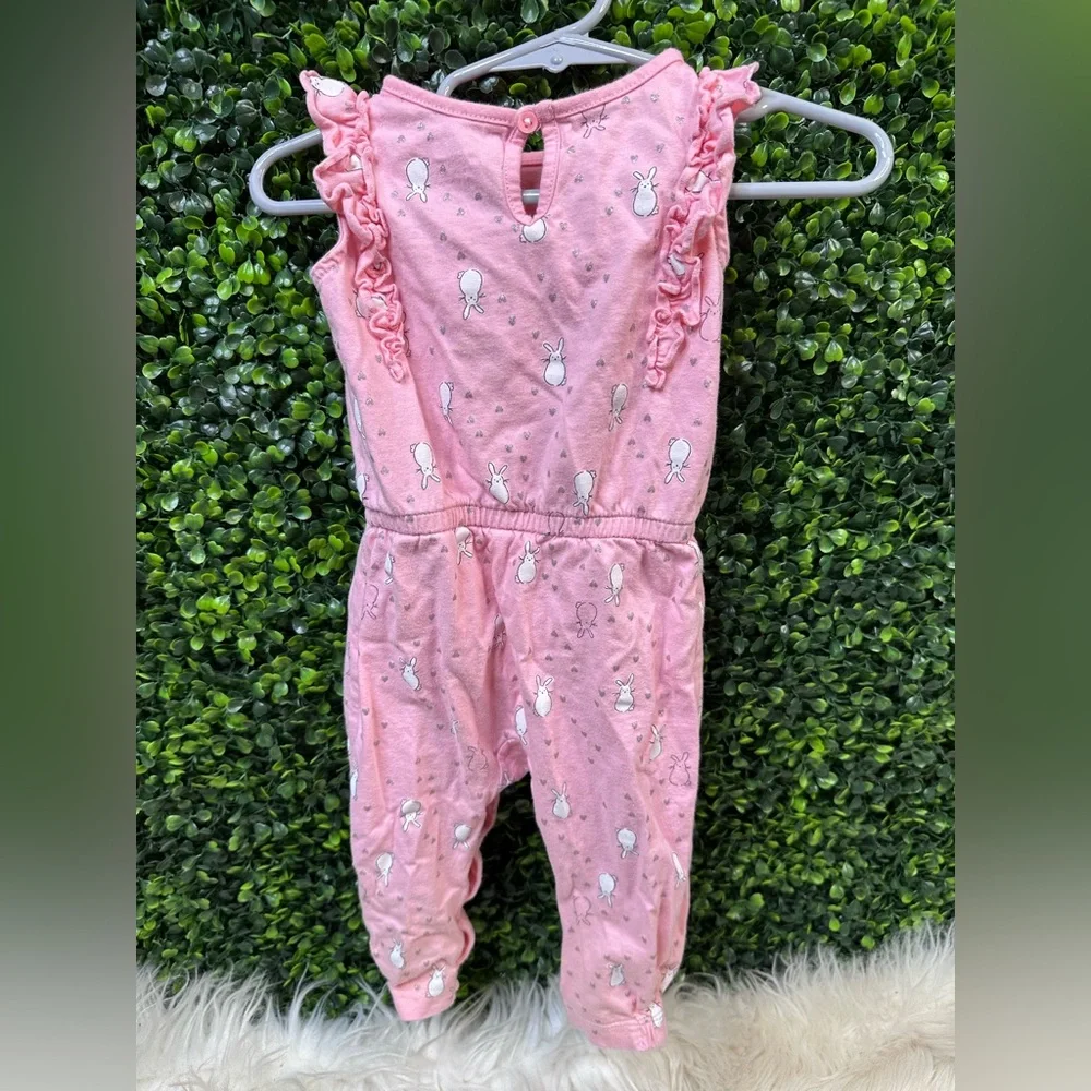 Carter's Pink‎ Bunny Print Baby Outfit